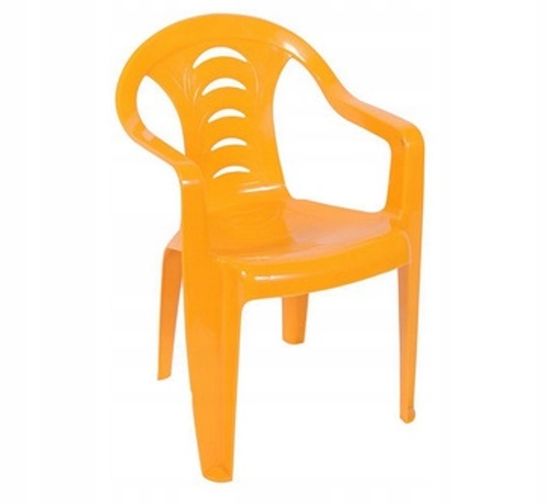 PSB Dětská zahradní židle žlutá Tola