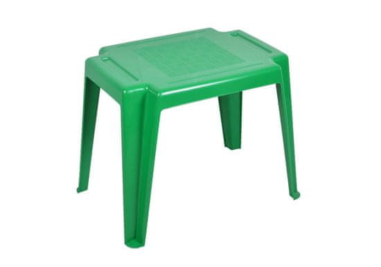 PSB Dětský zahradní zelený plastový stůl Lolek