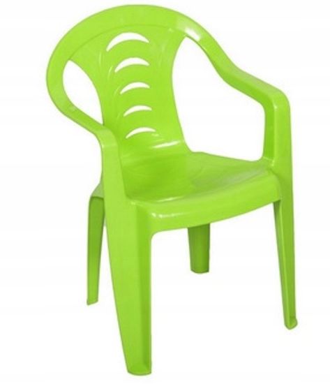 PSB Dětská limetkově zelená zahradní židle Tola