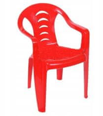 PSB Dětská zahradní židle červená Tola