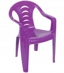 PSB Dětská zahradní židle fialová Tola