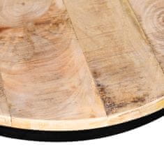 Vidaxl 2 konferenční stolky hrubé mangovníkové dřevo kulaté 40cm/50cm