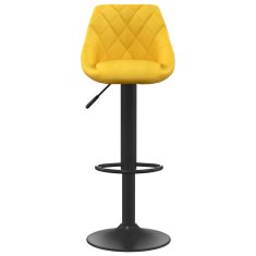 Vidaxl Barové židle 2 ks hořčicově žluté samet