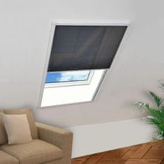 Vidaxl Plisovaná okenní síť proti hmyzu, hliník, 80x100 cm