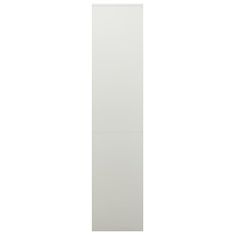 Vidaxl Kancelářská skříň světle šedá 90 x 40 x 180 cm ocel