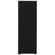 Vidaxl Kancelářská skříň černá 90 x 46 x 134 cm ocel