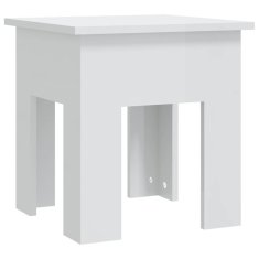 Vidaxl Konferenční stolek bílý lesklý 40 x 40 x 42 cm kompozitní dřevo
