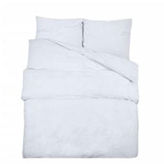 Vidaxl Sada ložního prádla bílá 225 x 220 cm bavlna