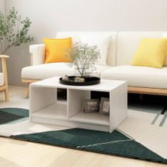 Vidaxl Konferenční stolek bílý 75 x 50 x 33,5 cm masivní borové dřevo