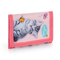 Karton PP Dětská textilní peněženka kočka