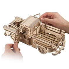 UGEARS 3D dřevěné mechanické puzzle Americký náklaďák (pick-up)