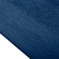 AmeliaHome Ručník FLOSS klasický styl 30x50 cm námořnicky modrá, velikost 50x90