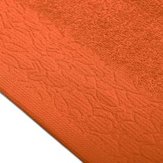 AmeliaHome Ručník FLOSS klasický styl 30x50 cm oranžový, velikost 70x130