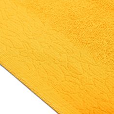 AmeliaHome Ručník FLOSS klasický styl 30x50 cm žlutý, velikost 50x90