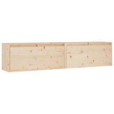 Vidaxl Nástěnné skříňky 2 ks 80 x 30 x 35 cm masivní borové dřevo