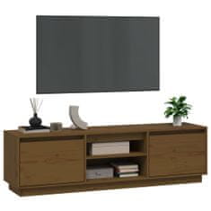 Vidaxl TV skříňka medově hnědá 140 x 35 x 40 cm masivní borové dřevo