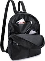ZAGATTO Dámský městský batoh, malý prošívaný batoh černý, lehký a prostorný stylový dámský batoh, nastavitelné popruhy, jednokomorový batoh pro ženy / dívky, 31 cm x 25 cm x 10 cm / ZG778