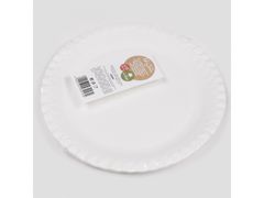 sarcia.eu Velké papírové talíře 23cm bílé 10 kusů 