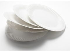 sarcia.eu Papírové talíře bílé 18cm ECO 10 ks