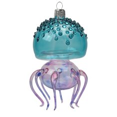 Decor By Glassor Skleněná ozdoba mořská medúza