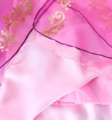 Disney Pohádkové šaty s výšivkou růžovo-fialové vel. 116 - Princezna Locika