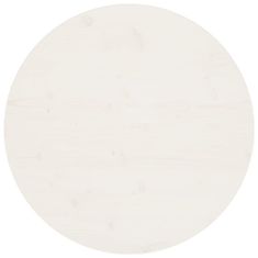 Vidaxl Stolní deska bílá Ø 70 x 2,5 cm masivní borové dřevo