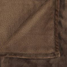 Vidaxl Deka kakaově hnědá 200 x 240 cm polyester