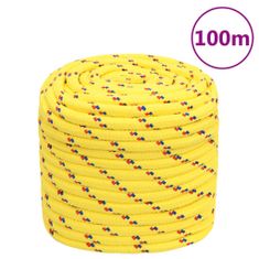 Vidaxl Lodní lano žluté 18 mm 100 m polypropylen