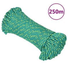 Vidaxl Lodní lano zelené 3 mm 250 m polypropylen