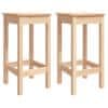 Barové stoličky 2 ks 40 x 40 x 78 cm masivní borové dřevo