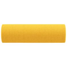 Vidaxl Dekorační polštáře 2 ks světle žluté Ø 15 x 50 cm textil
