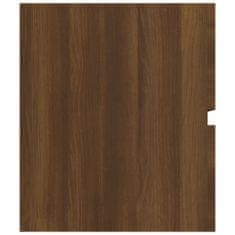 Vidaxl Umyvadlová skříňka hnědý dub 90x38,5x45 cm kompozitní dřevo