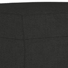 Vidaxl 4dílná sedací souprava s poduškami černá textil