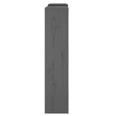 Vidaxl Kryt na radiátor šedý 210x21x85 cm masivní borové dřevo