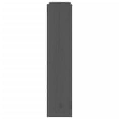 Vidaxl Kryt na radiátor šedý 210x21x85 cm masivní borové dřevo
