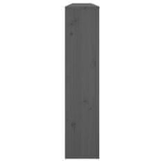 Vidaxl Kryt na radiátor šedý 169x19x84 cm masivní borové dřevo
