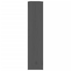 Vidaxl Kryt na radiátor šedý 169x19x84 cm masivní borové dřevo