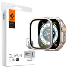 Spigen Glas.Tr Slim ochranné sklo na Apple Watch Ultra 49mm, titanium