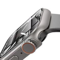 Tech-protect Defense 360 pouzdro s ochranným sklem na Apple Watch 7/8 45mm, titanium