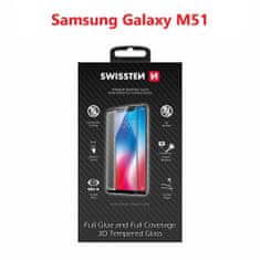 SWISSTEN Sklo Swissten Ultra Durable 3D Full Glue Glass Pro Samsung M515 Galaxy M51 Černé
