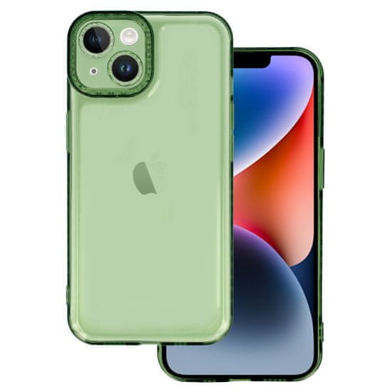 MobilPouzdra.cz Kryt Crystal 2mm pro Apple iPhone 14 Plus , barva čirá , barva zelená