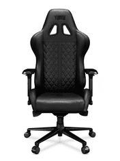 YUMISU 2050 Magnetic Real Leather Black Herní židle pravá kůže černá