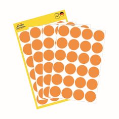 Avery Zweckform Kulaté značkovací etikety 3173 | Ø 18 mm, 96 ks, jasně oranžová