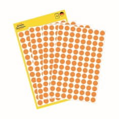Avery Zweckform Kulaté značkovací etikety 3178 | Ø 8 mm, 416 ks, jasně oranžová