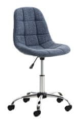 Sortland Kancelářská židle Emil - látkový potah | modrá