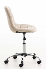 Sortland Kancelářská židle Emil - látkový potah | krémová