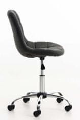 Sortland Kancelářská židle Emil - látkový potah | tmavě šedá