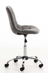 Sortland Kancelářská židle Emil - látkový potah | světle šedá