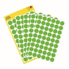 Kulaté značkovací etikety 3149 | Ø 12 mm, 270 ks, neonově zelená