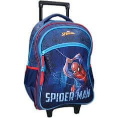Vadobag Dětský cestovní kufr na kolečkách s přední kapsou Spiderman